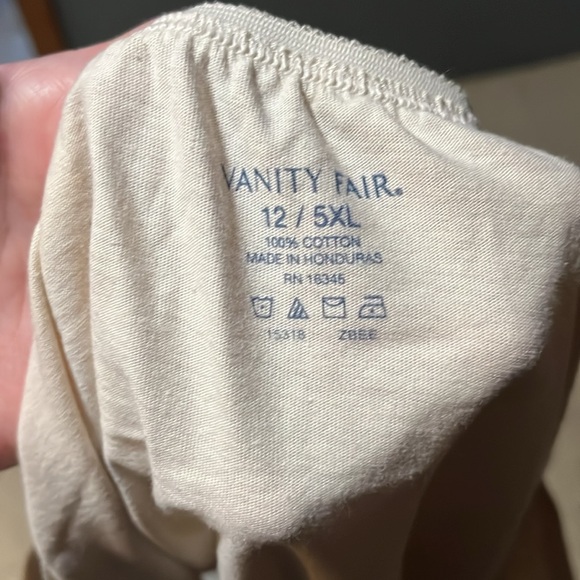 New with tags five pairs vanity, fair perfectly yours brief panties size 5 XL - Picture 5 of 5